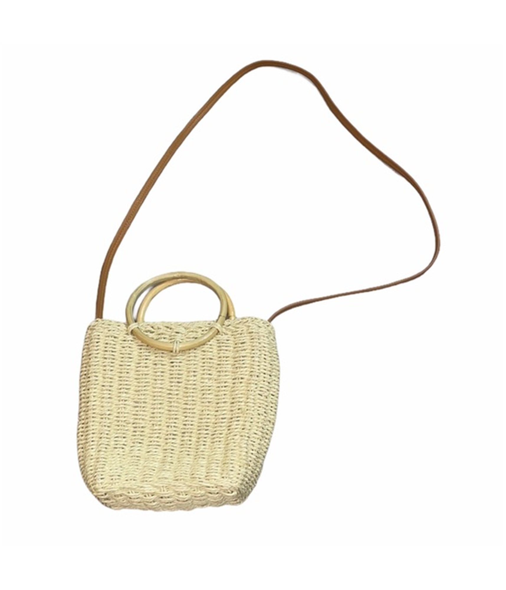 American Eagle Womens Straw Cross Body Handbag Purse