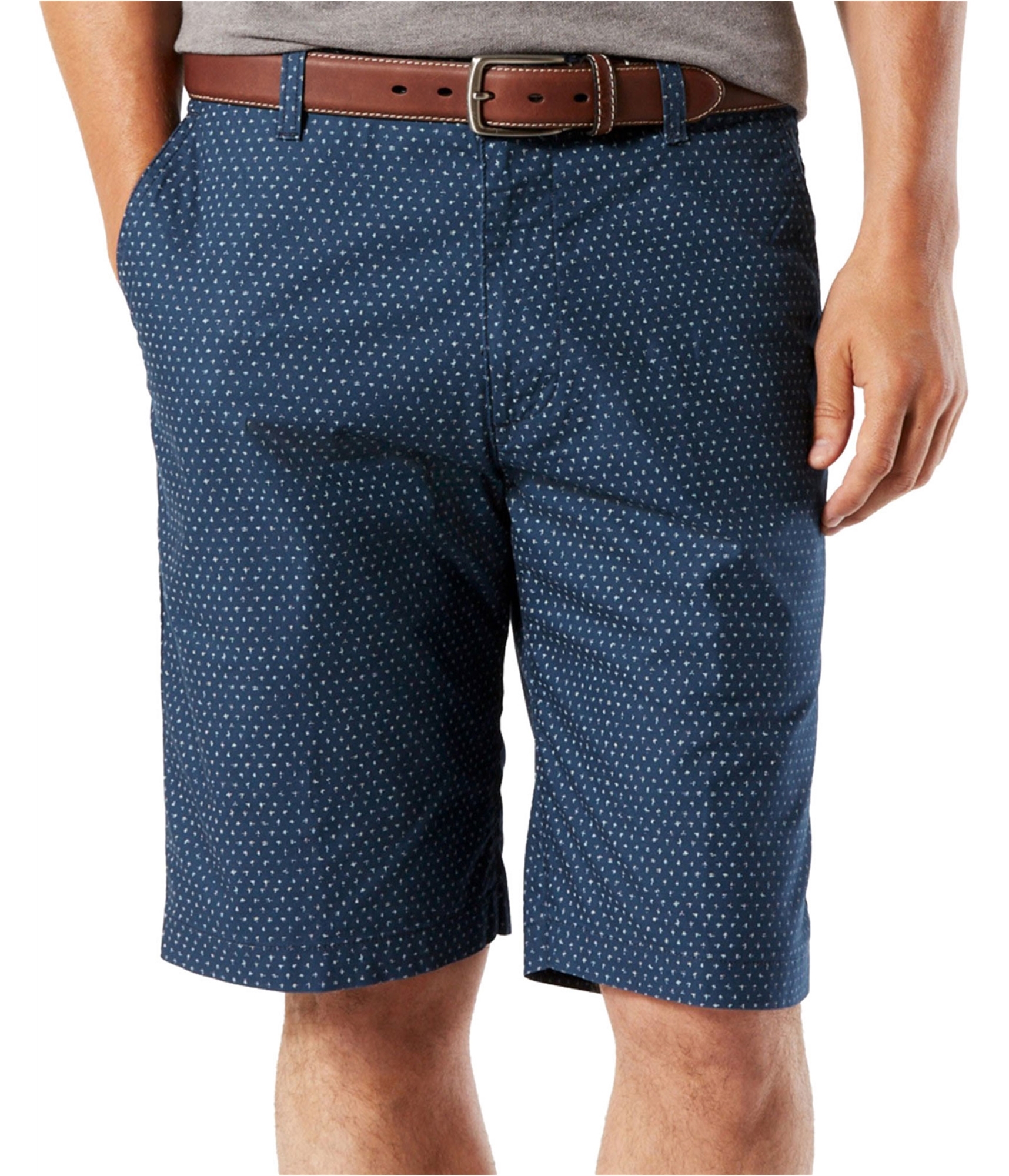 Dockers dark blue printed casual walking shorts