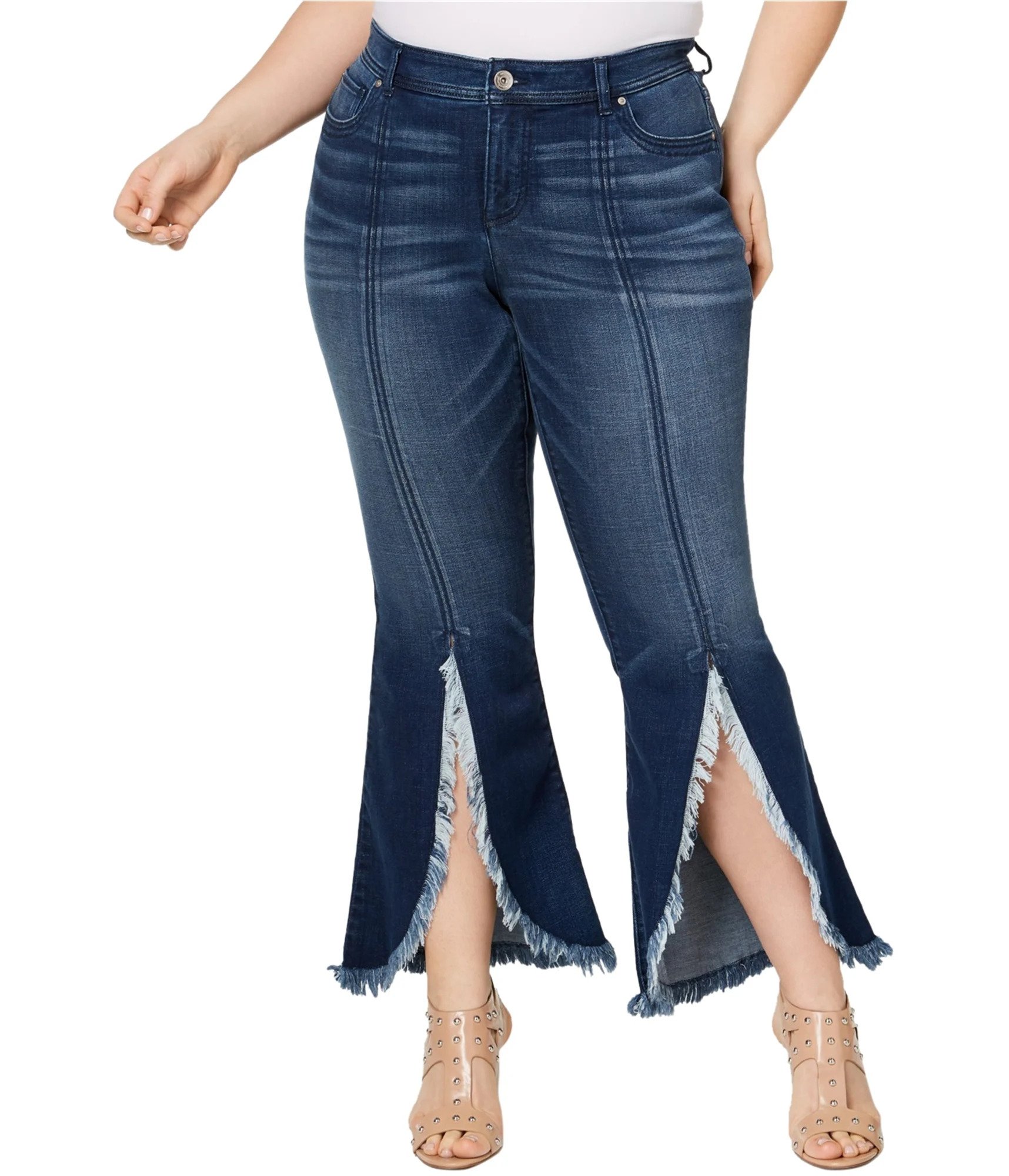 I-N-C Women's Fringe Flared Jeans